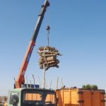 خدمات چرثقیل کفی با سبدبالابر و جوشکار